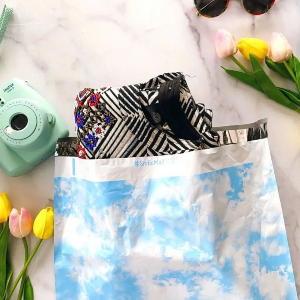 Cloud Tie Dye Poly Mailers 14x17 Pack of 25 - Picture 3 of 5